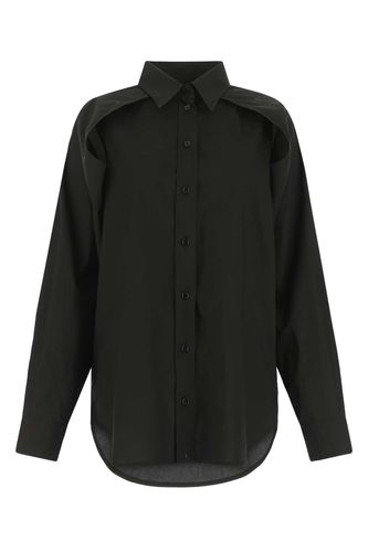 Black Poplin Shirt - MM6 Maison Margiela - Modalova