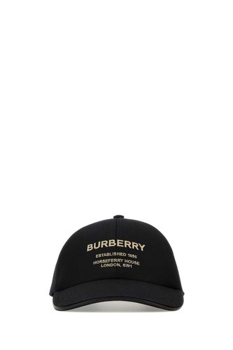 Burberry Black Cotton Baseball Cap - Burberry - Modalova