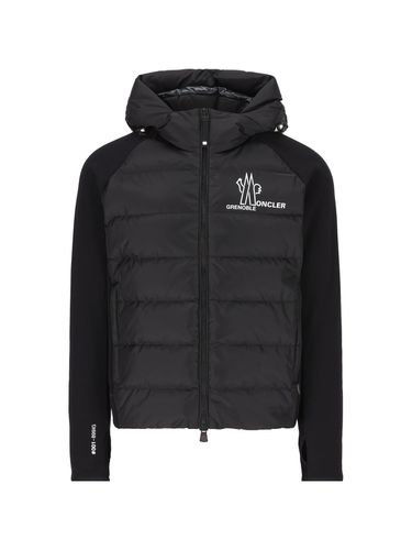 Logo Printed Hooded Jacket - Moncler Grenoble - Modalova