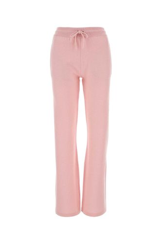 Pink Wool Blend Flared Leg Pant - Versace - Modalova