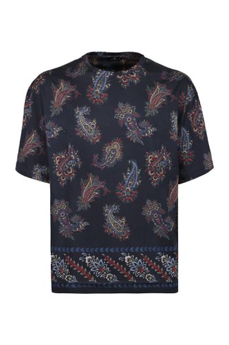 Etro Cotton Crew-neck T-shirt - Etro - Modalova