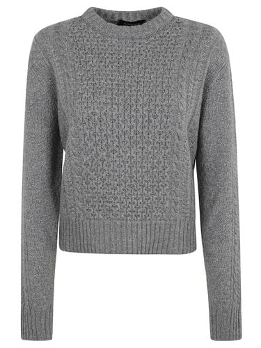 Patterned Woven Rib Trim Sweater - Fabiana Filippi - Modalova