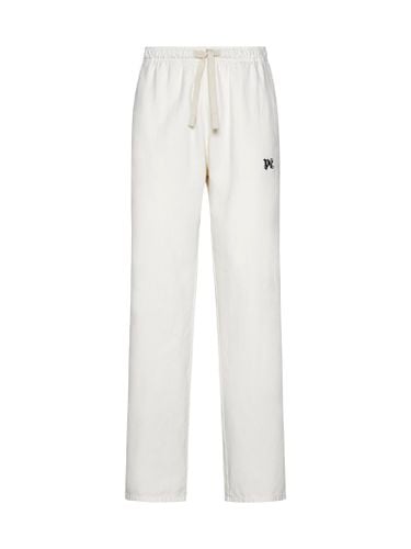 Monogram Embroidered Drawstring Pants - Palm Angels - Modalova