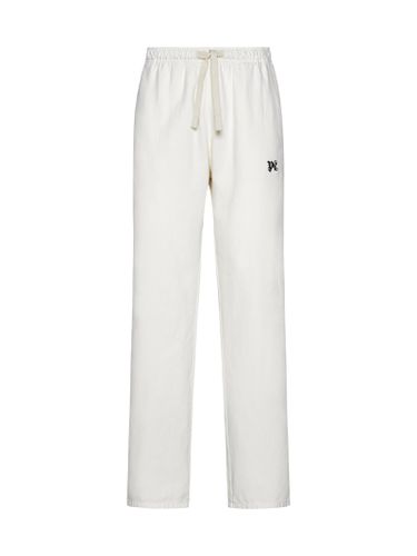 Monogram Embroidered Drawstring Pants - Palm Angels - Modalova