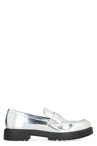 Metallic Eco Leather Loafers - Tory Burch - Modalova