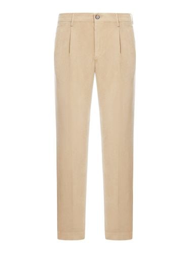 Incotex Cotton Trousers With Pleats - Incotex - Modalova