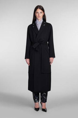 Giorgio Armani Coat In Black Wool - Giorgio Armani - Modalova