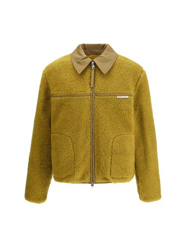 Shearling Bomber Jacket - Ami Alexandre Mattiussi - Modalova