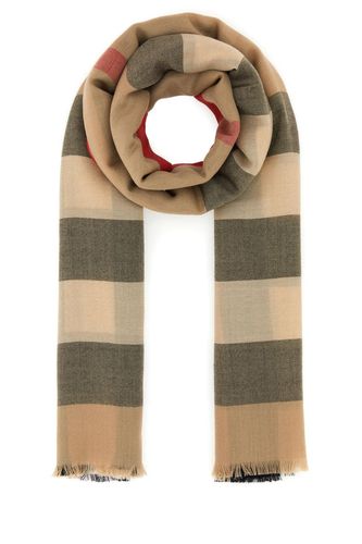 Burberry Embroidered Cashmere Scarf - Burberry - Modalova