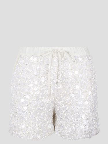 Parosh White Shorts Wtih Sequins - Parosh - Modalova