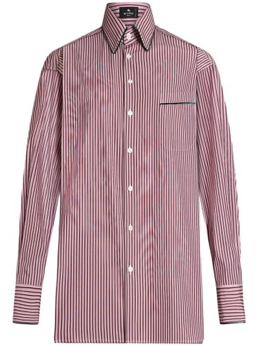 Shirt In Cotton Poplin Jacquard Fabric - Etro - Modalova