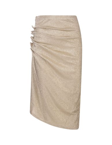 Paco Rabanne Gold Lurex Midi Skirt - Paco Rabanne - Modalova