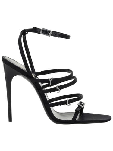 Saint Laurent Jerry Satin Sandals - Saint Laurent - Modalova