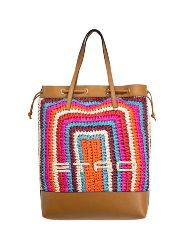 Etro Shopper Bag With Logo - Etro - Modalova