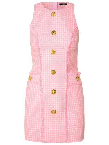 Balmain Pink Cotton Blend Dress - Balmain - Modalova