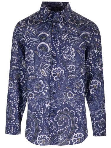 Cotton Shirt With Paisley Floral Pattern - Etro - Modalova