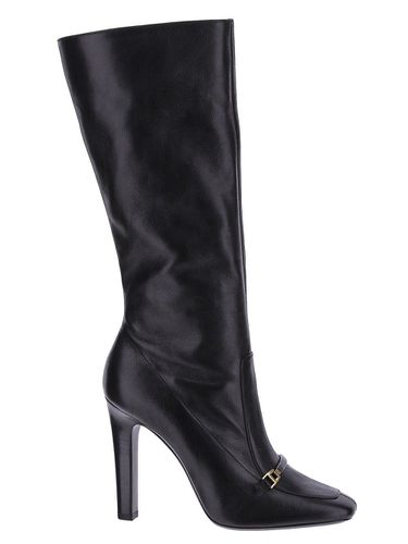 Camden Boots In Shiny Grained Leather - Saint Laurent - Modalova