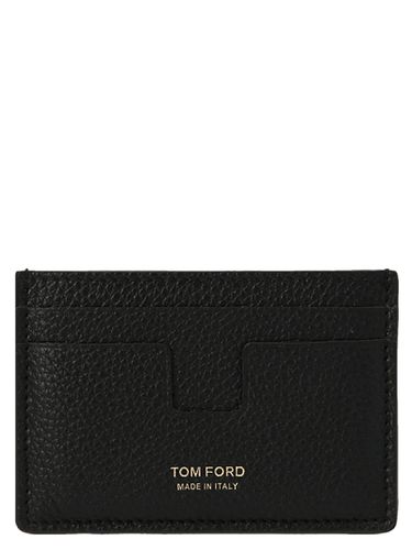 Tom Ford Logo Leather Card Holder - Tom Ford - Modalova