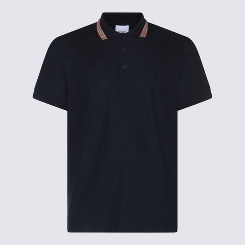 Burberry Blue Cotton Polo Shirt - Burberry - Modalova