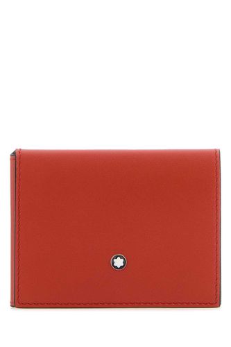 Montblanc Red Leather Card Holder - Montblanc - Modalova