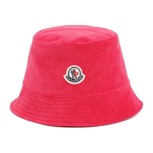 Reversible Dropped Wide Brim Bucket Hat - Moncler - Modalova