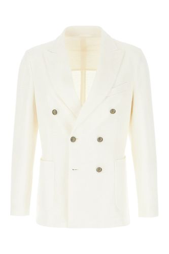 Ivory Cotton Blend Blazer - Circolo 1901 - Modalova