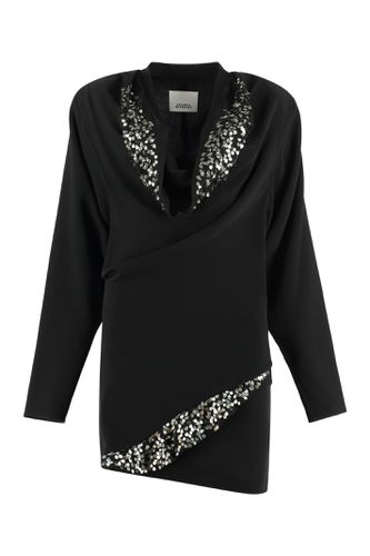 Lazeli Embellished V-neck Mini Dress - Isabel Marant - Modalova