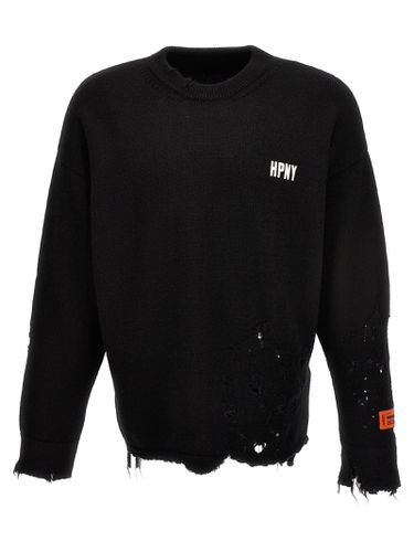 HERON PRESTON Shredded Knit Sweater - HERON PRESTON - Modalova