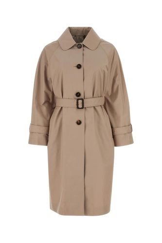 Beige Twill Ftrench Trench Coat - Max Mara The Cube - Modalova