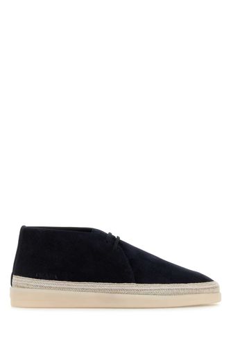 Midnight Suede Ankle Boots - Prada - Modalova