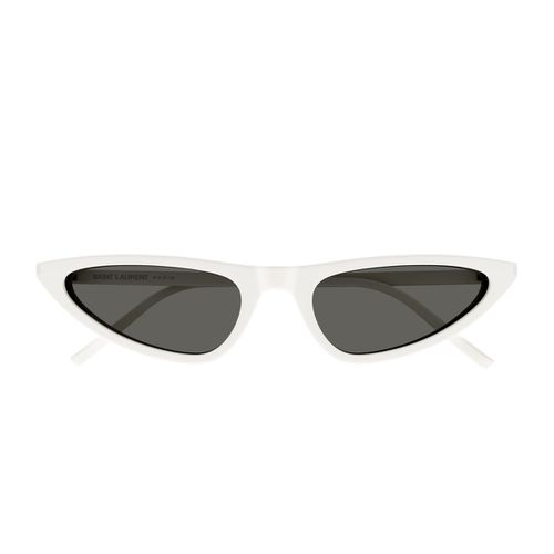 Sl 703 Brand Line Classic 003 White Sunglasses - Saint Laurent Eyewear - Modalova