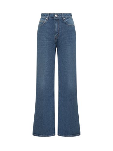 Flare Cotton Denim Jeans - Ami Alexandre Mattiussi - Modalova