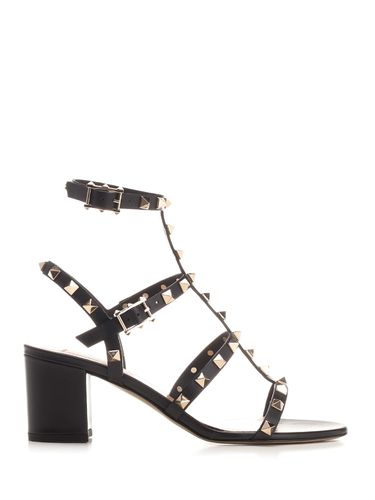 Rockstud Leather Sandal - Valentino Garavani - Modalova