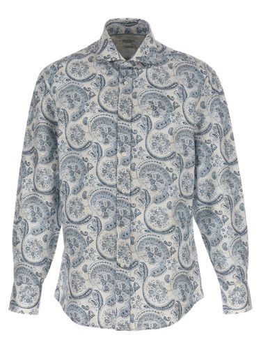 Pattern-printed Button-up Shirt - Brunello Cucinelli - Modalova
