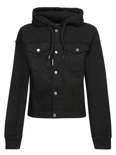 Buttoned Drawstring Denim Jacket - Dsquared2 - Modalova