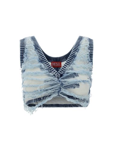 Diesel Denim Cropped Top - Diesel - Modalova