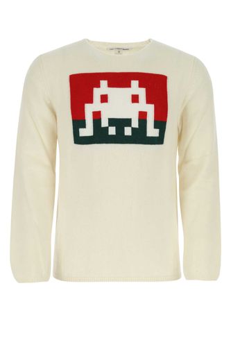 Ivory Wool Blend Sweater - Comme des Garçons Shirt - Modalova