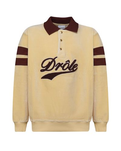 Le Polo Drôle Velours Polosweater - Drôle de Monsieur - Modalova