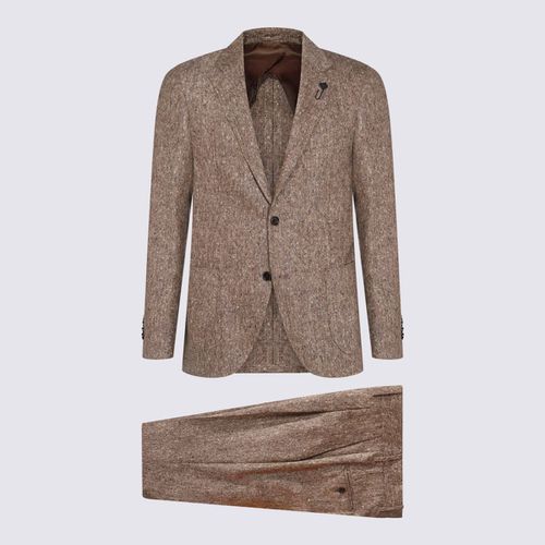 Lardini Beige Wool Suits - Lardini - Modalova