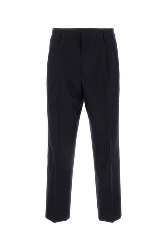 Midnight Blue Wool Pellow Pant - Dries Van Noten - Modalova