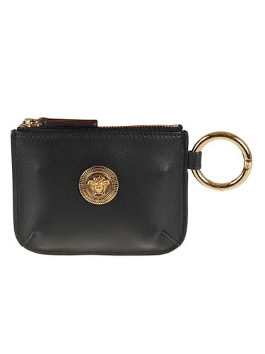 Versace Logo Top-zip Coin Case - Versace - Modalova