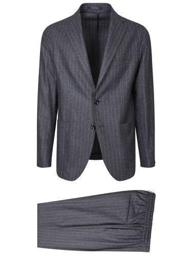 Tagliatore Grey Pinstripe Suit - Tagliatore - Modalova