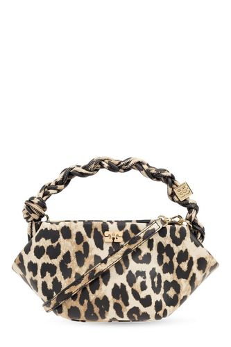 Ganni Leopard Printed Mini Tote Bag - Ganni - Modalova