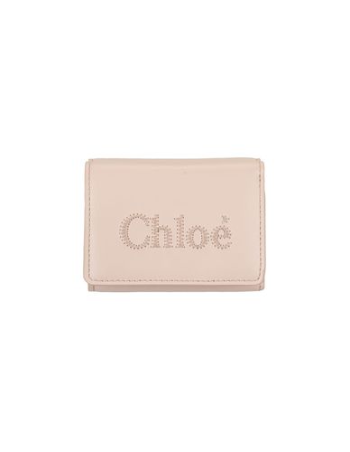 Sense Mini Tri-fold Wallet In Cement Soft Leather - Chloé - Modalova