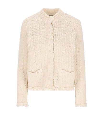 Panelled Tweed Padded Cardigan - Moncler - Modalova