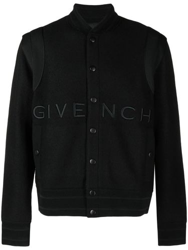Bomber Jacket With Embroidered Logo - Givenchy - Modalova