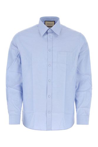 Gucci Light-blue Poplin Shirt - Gucci - Modalova