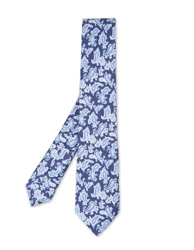 Tie With Light Cashmere Pattern - Kiton - Modalova