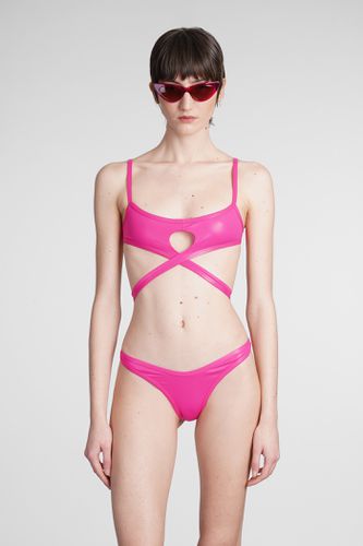 Cut-out Wraparound Bikini Set In Fuchsia Technical Fabric Woman - The Attico - Modalova