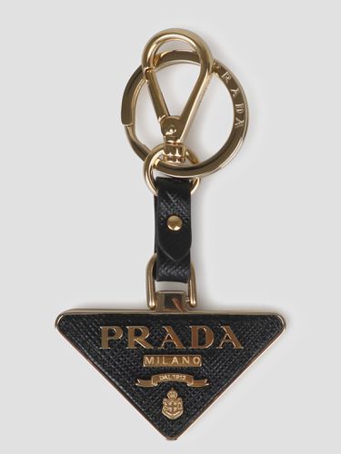 Prada Triangular Logo Keyring - Prada - Modalova